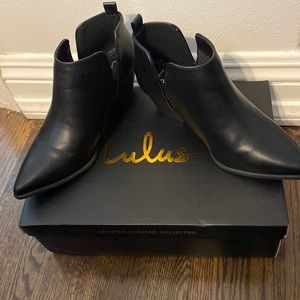 Lulus Marca Leather Ankle Booties